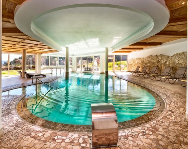 Indoor swimming pool Hotel Sulfner in the Merano and anvirons