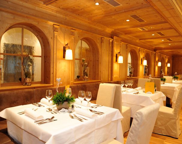 Speisesaal Verwöhn-Halbpension Hotel Sulfner Südtirol