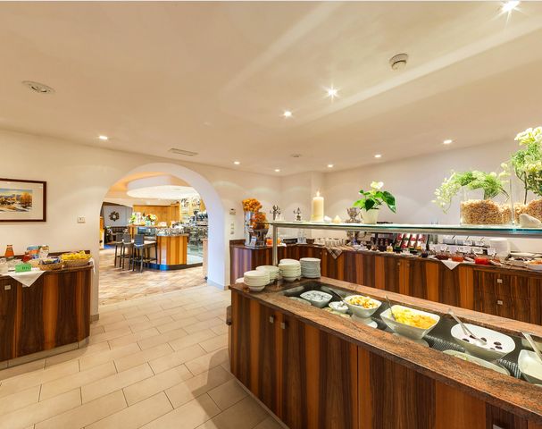 Rich breakfast buffet Bio corner Hotel Hafling South Tyrol